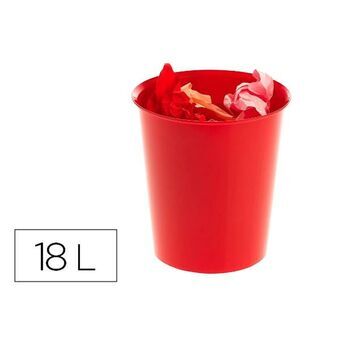 Waste bin Archivo 2000 2001 RJ Red Plastic 16 L