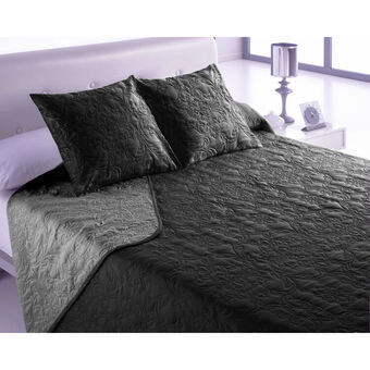 Bedspread (quilt) Hosteline VEGAS Black King size (3 Pieces)