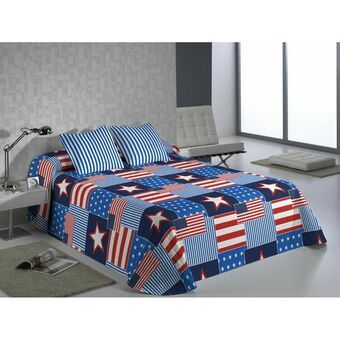 Bedspread (quilt) Hosteline USA Blue King size (3 Pieces)