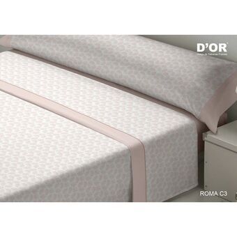 Bedding set D\'Or ROMA Pink Single Franela