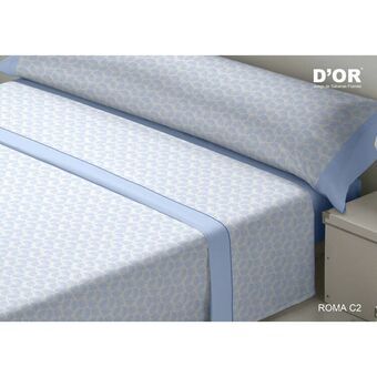 Bedding set D\'Or ROMA Blue Small double Franela