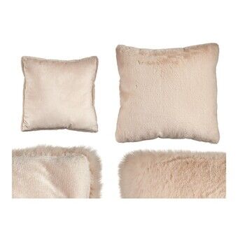 Cushion Cream With hair Synthetic Leather (40 x 2 x 40 cm)