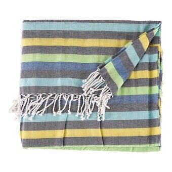 Multipurpose throw Stripes Green (160 x 200 cm)