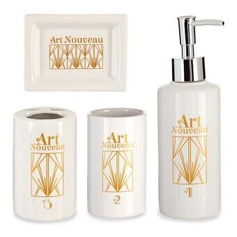 Bath Set Art Nouveau Ceramic (4 pcs)