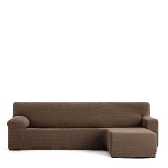 Right short arm chaise longue cover Eysa JAZ Brown 120 x 120 x 360 cm