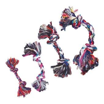 Dog teether Gloria Multicolour Knot Cotton (13 cm)