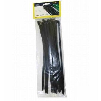 Nylon Cable Ties EDM 380 x 4,8 mm Black 25 Units