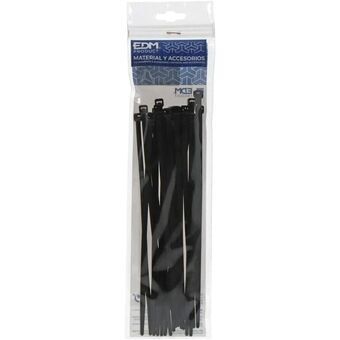 Nylon Cable Ties EDM 100 x 2,5 mm Black 25 Units