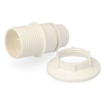 Lamp holder EDM Partial roll With washer White E14