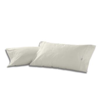 Pillowcase Alexandra House Living Cream 45 x 95 cm (2 Units)