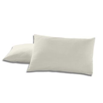 Pillowcase Alexandra House Living Cream 50 x 80 cm (2 Units)