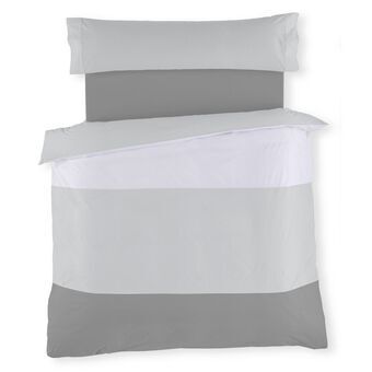 Duvet cover set Alexandra House Living White Grey Double 2 Pieces