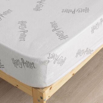 Fitted sheet Harry Potter White Grey 105 x 200 cm