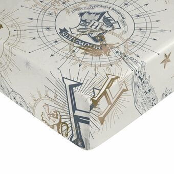 Fitted sheet Harry Potter White Beige 90 x 200 cm