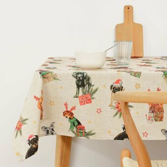 Stain-proof resined tablecloth Belum Christmas 200 x 140 cm