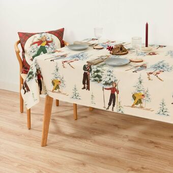 Stain-proof tablecloth Belum Christmas Sky Multicolour 200 x 155 cm