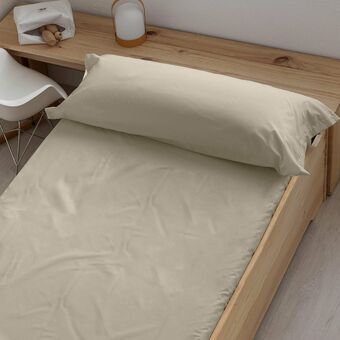 Fitted bottom sheet Decolores Liso Brown 140 x 200 cm