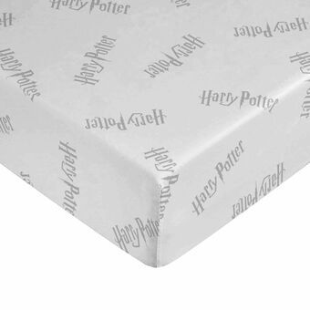 Fitted sheet Harry Potter White Grey 180 x 200 cm