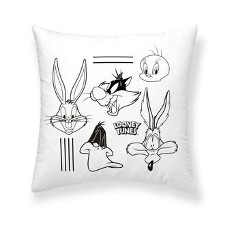 Cushion cover Looney Tunes Looney B&w B White 45 x 45 cm