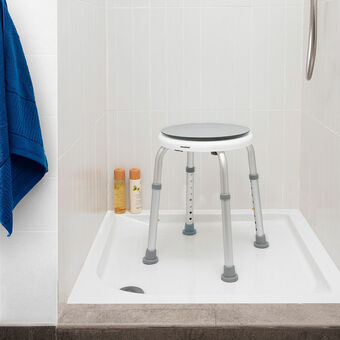 Rotating and Adjustable Bathroom Stool Roshawer InnovaGoods