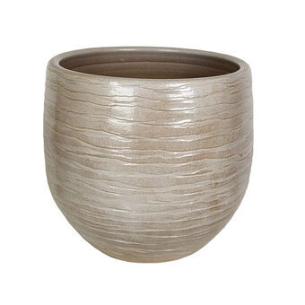 Planter Romimex Beige Ceramic 30 x 30 x 30 cm