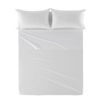 Top sheet HappyFriday Basic White 180 x 270 cm