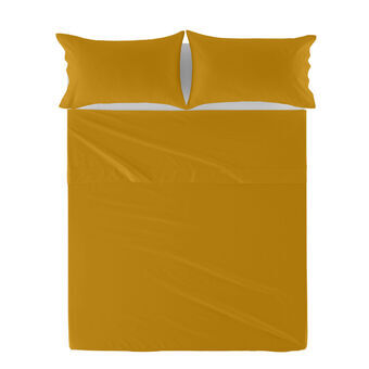 Top sheet HappyFriday Basic Mustard 260 x 270 cm