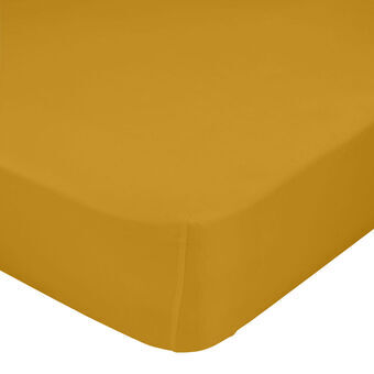 Fitted sheet HappyFriday BASIC Mustard 200 x 200 x 32 cm