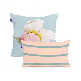 Set of cushion covers HappyFriday Spring blossom Multicolour 2 Pieces