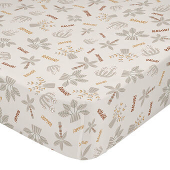 Fitted sheet HappyFriday MOSHI MOSHI Grey Multicolour 70 x 140 x 14 cm