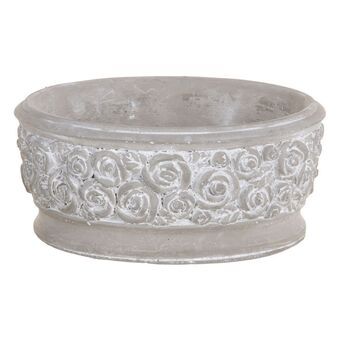 Planter Grey Cement 20,5 x 20,5 x 9 cm