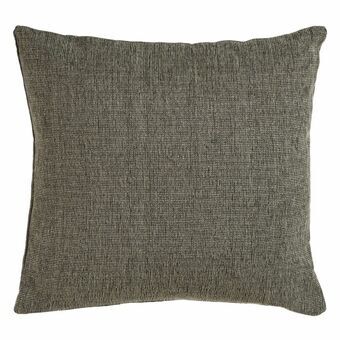 Cushion Polyester Cotton Grey 45 x 45 cm