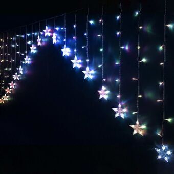 LED Curtain Lights Multicolour Stars