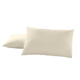 Pillowcase Alexandra House Living Cream 50 x 80 cm (2 Units)