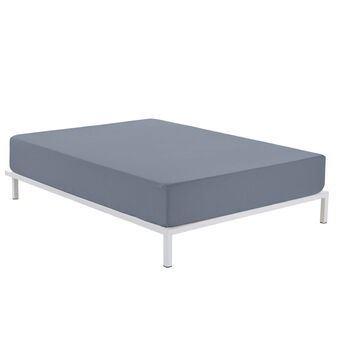 Fitted bottom sheet Alexandra House Living Steel Grey 135/140 x 200 cm