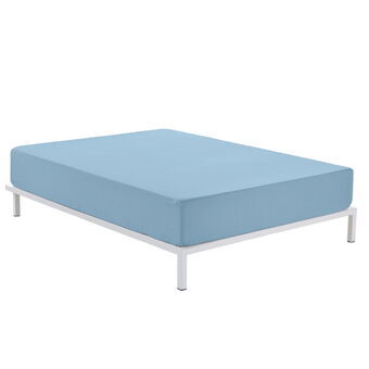 Fitted bottom sheet Alexandra House Living Blue Celeste 200 x 200 cm