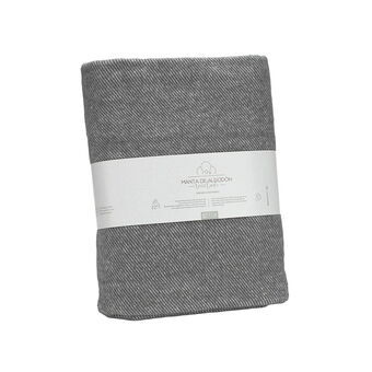 Blanket Alexandra House Living Lares Grey 125 x 180 cm