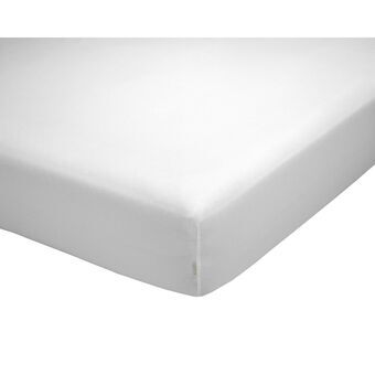 Fitted bottom sheet Alexandra House Living QUTUN White 105 x 200 cm