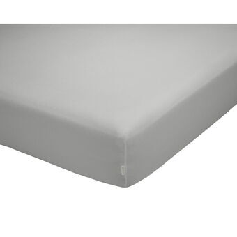 Fitted bottom sheet Alexandra House Living QUTUN Pearl Gray 90 x 200 cm 90 x 1 x 200 cm