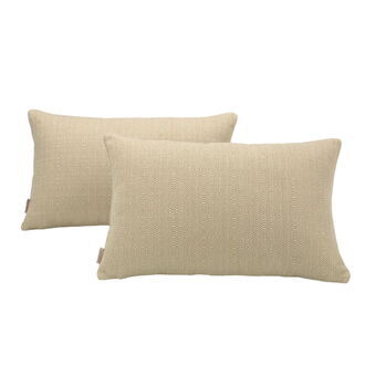 Cushion cover Alexandra House Living Beige 30 x 50 cm 2 Units