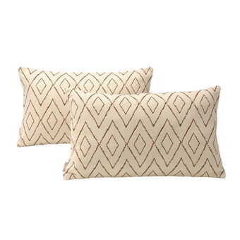 Cushion cover Alexandra House Living Burgundy 30 x 50 cm 2 Units