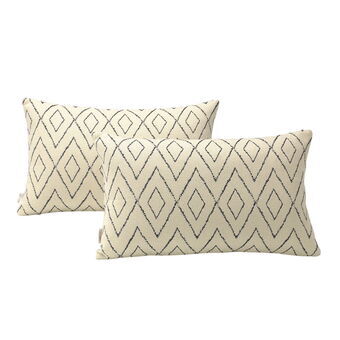 Cushion cover Alexandra House Living Blue 30 x 50 cm 2 Units