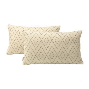 Cushion cover Alexandra House Living Beige 30 x 50 cm 2 Units