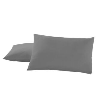 Pillowcase Alexandra House Living Titanium 50 x 80 cm (2 Units)