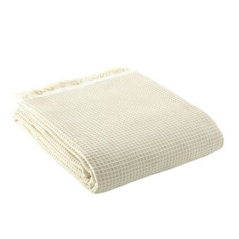 Blanket Alexandra House Living Abella Cream 125 x 180 cm