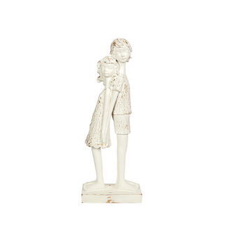 Decorative Figure Romimex White Resin Kids 14 x 38 x 7 cm