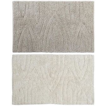 Carpet DKD Home Decor Brown Beige Cotton (2 pcs) (80 x 50 x 50 cm)