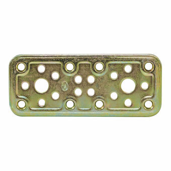 Fixing Plate AMIG 500-12119 Bichromated Golden Steel (120 x 50 mm)