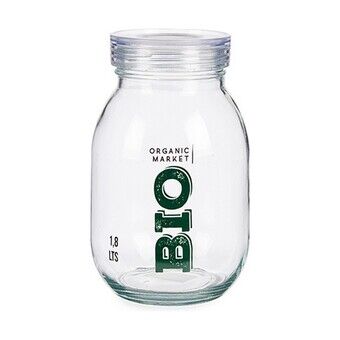 Tin Bio Transparent Glass (1800 ml) (4 Units)