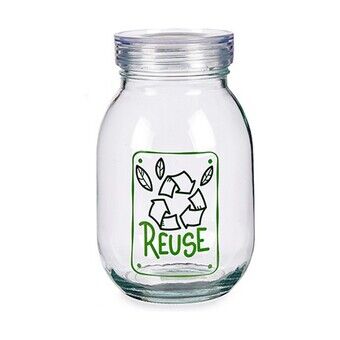 Tin Reuse Transparent Glass (1800 ml) (4 Units)